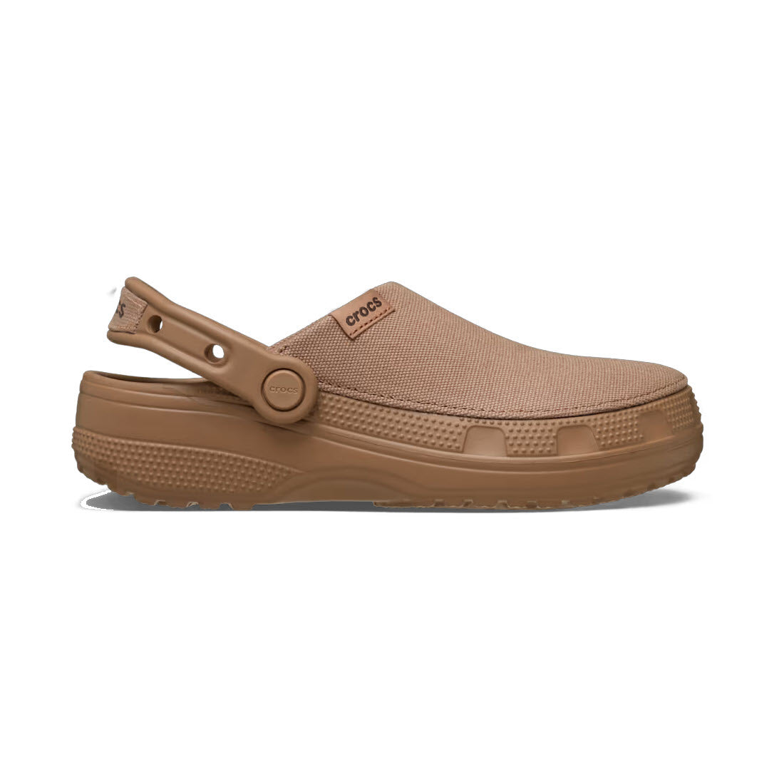 CROCS CLASSIC CRAFTED CANVAS CLOG MILK CHOCOLATE - WOMENS