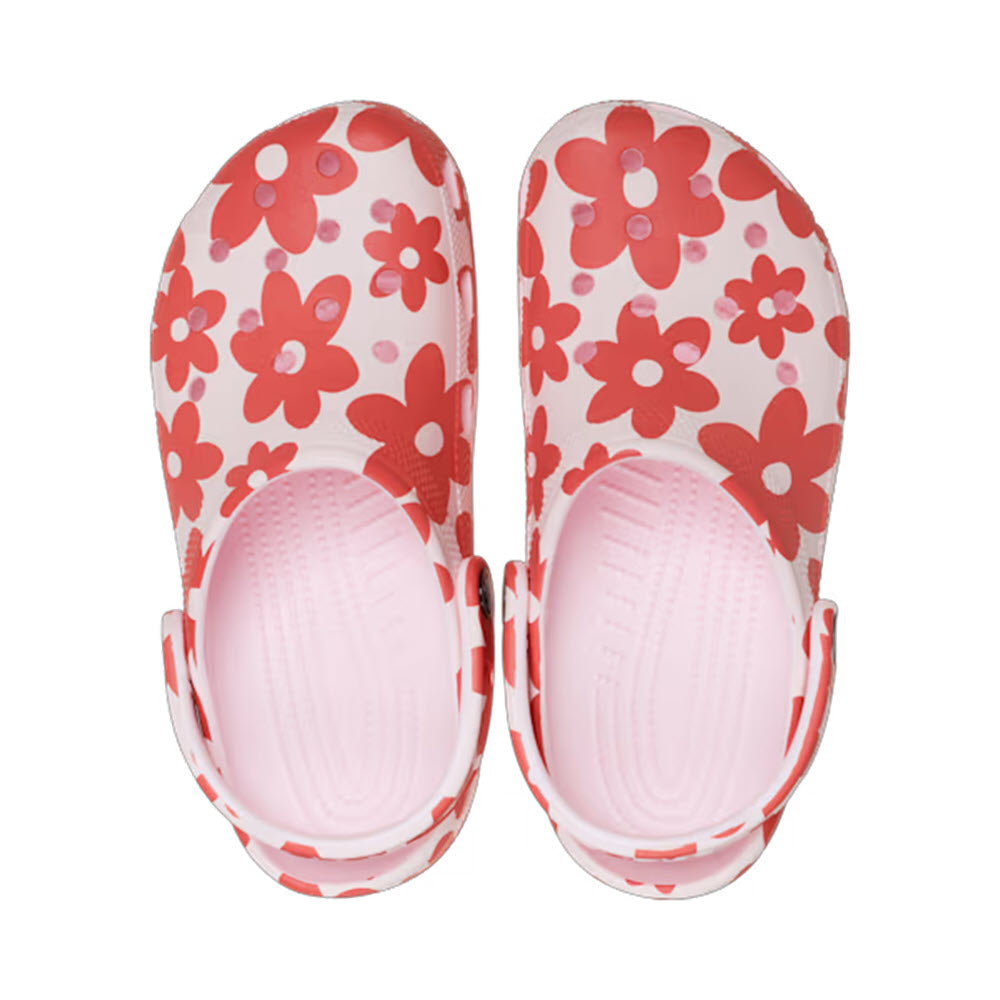 CROCS CLASSIC POP PETALS CLOG BUBBLE ICE - WOMENS