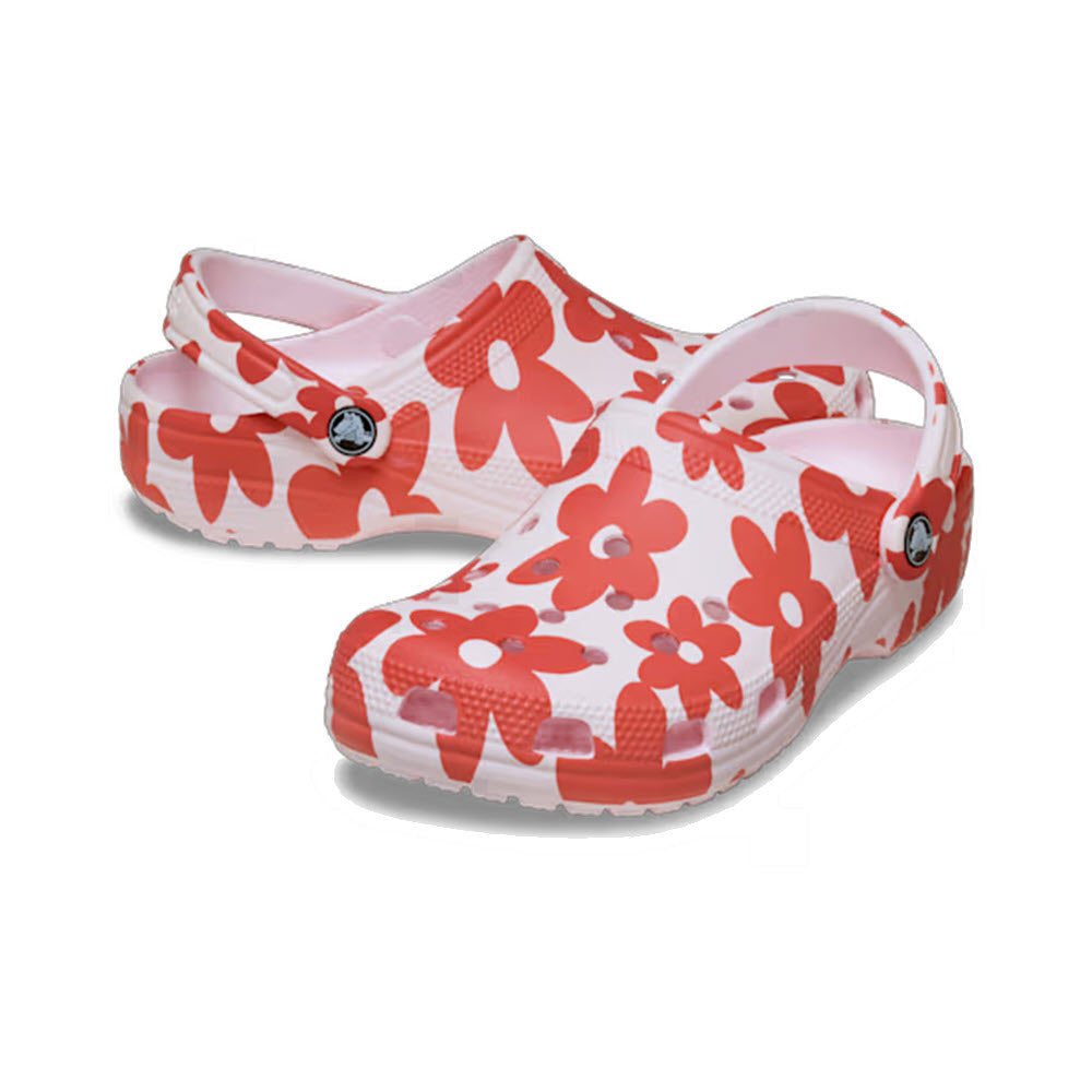 CROCS CLASSIC POP PETALS CLOG BUBBLE ICE - WOMENS