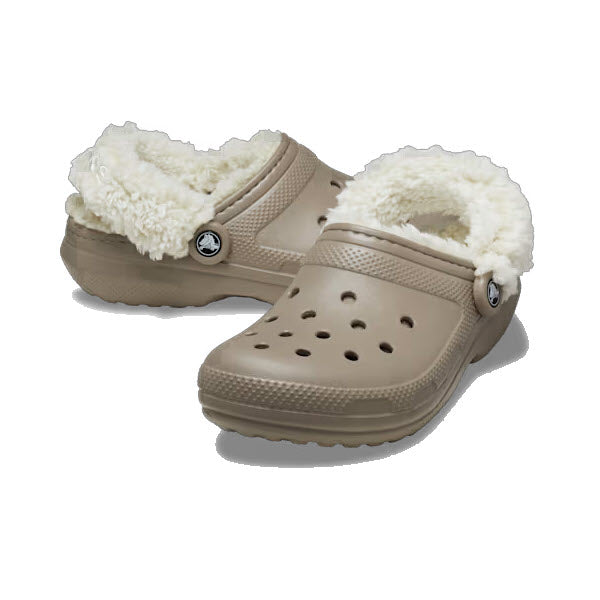 CROCS CLASSIC FLEECE LINED CLOG MUSHROOM - WOMENS