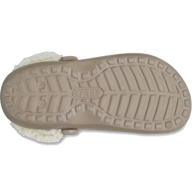 CROCS CLASSIC FLEECE LINED CLOG MUSHROOM - WOMENS