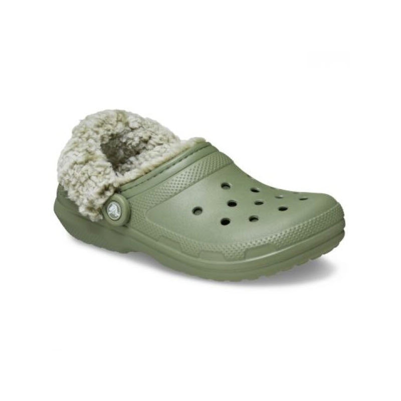 CROCS CLASSIC FLEECE LINED CLOG CARGO - WOMENS