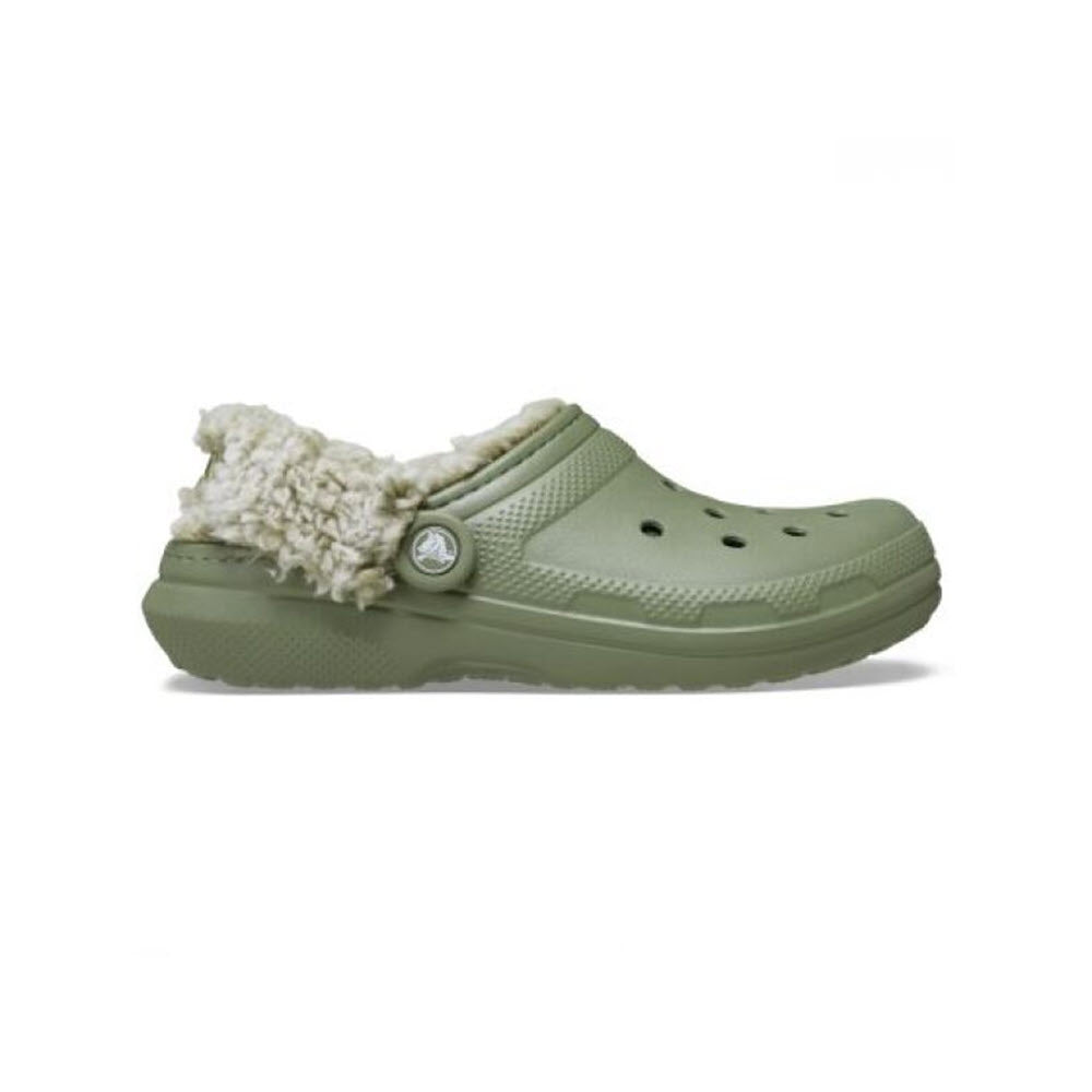 CROCS CLASSIC FLEECE LINED CLOG CARGO - WOMENS