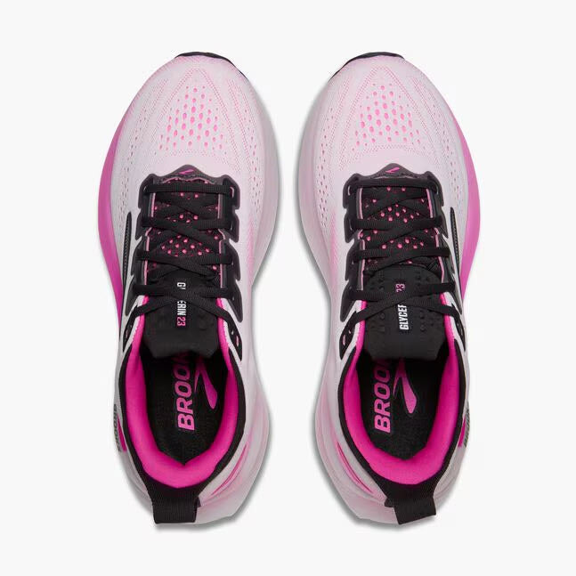 BROOKS GLYCERIN 23 WHITE/PHANTOM/CYBER PINK - WOMENS