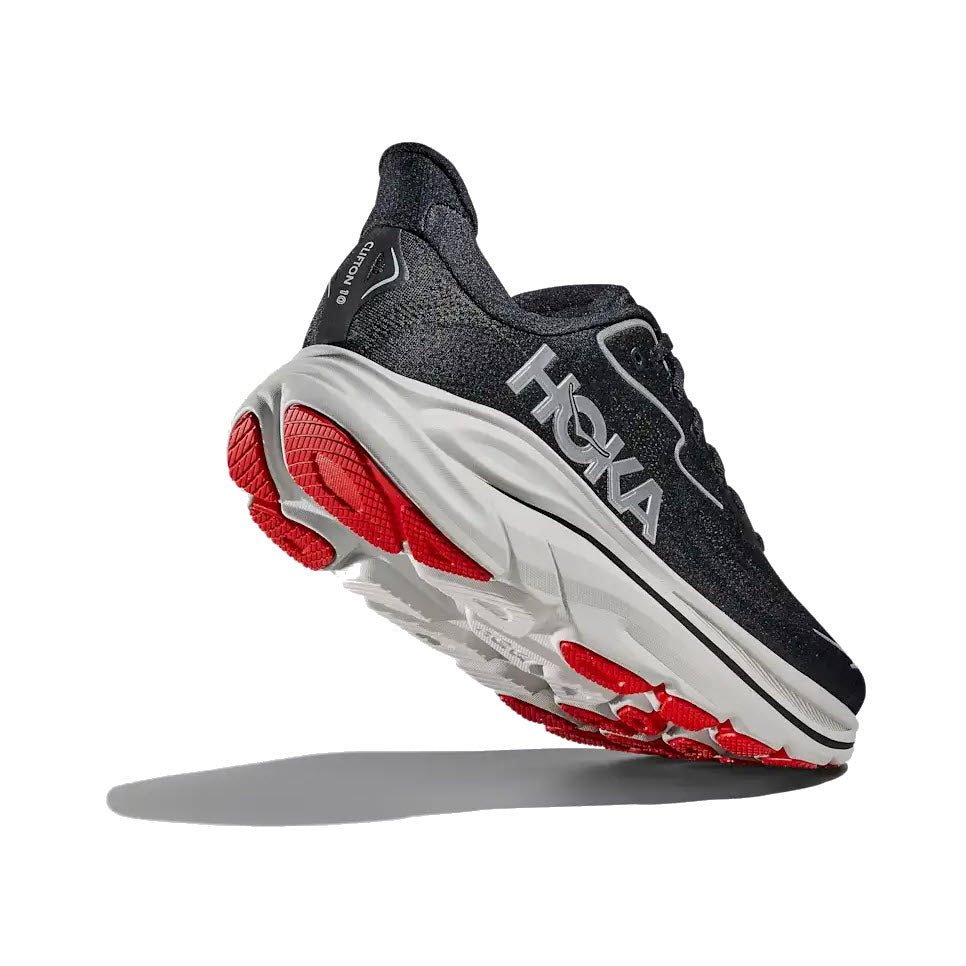 HOKA CLIFTON 10 BLACK/SILVER - MENS