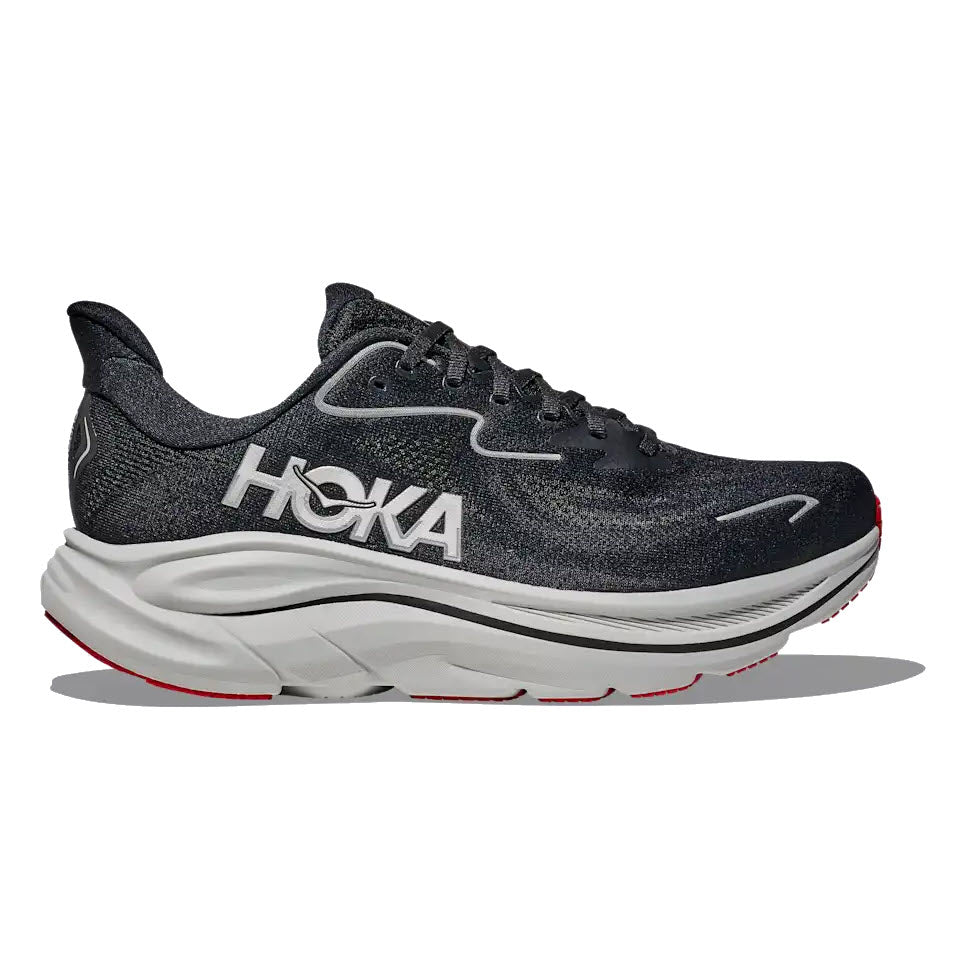 HOKA CLIFTON 10 BLACK/SILVER - MENS