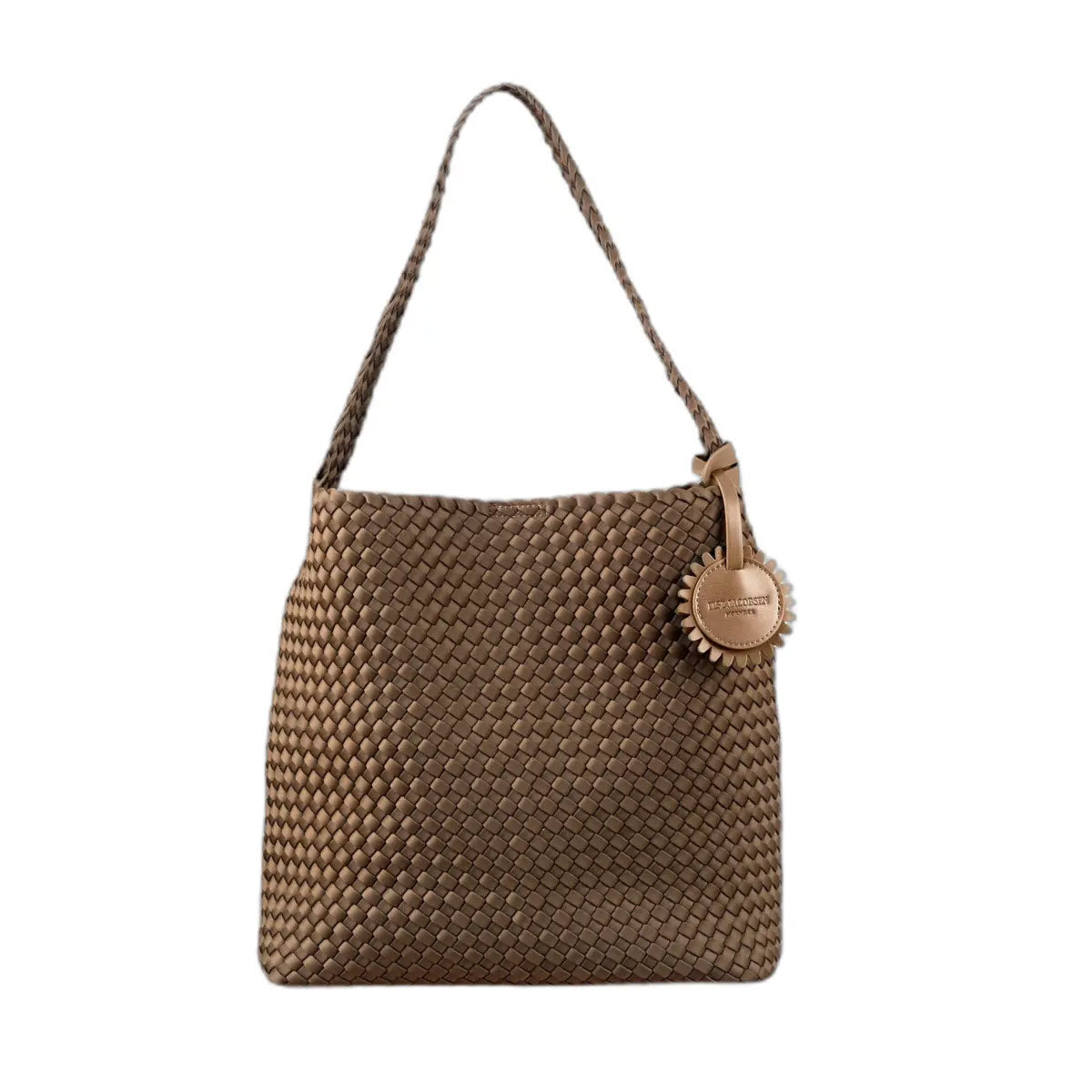 NEOPRENE WEEKEND HOBO BAG SEPIA