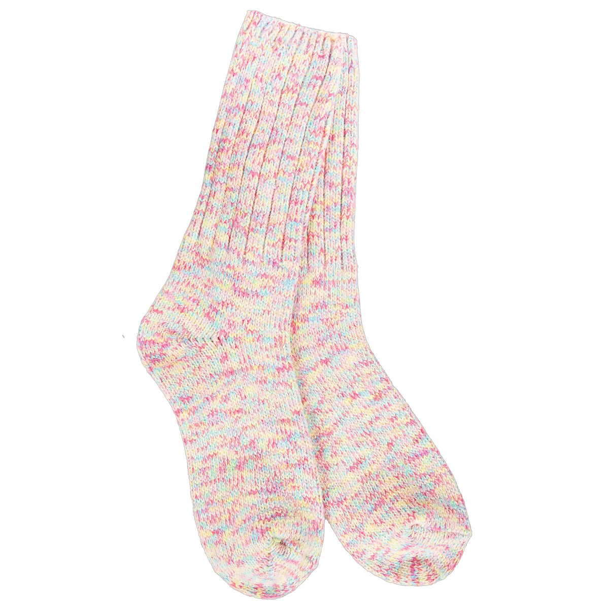 WORLDS SOFTEST WEEKEND RAGG CREW SOCKS WHIMSY - WOMENS