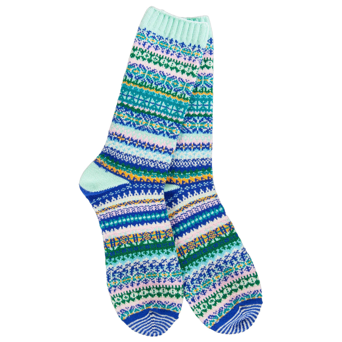 WORLDS SOFTEST NORDIC CREW SOCKS MINT - WOMENS