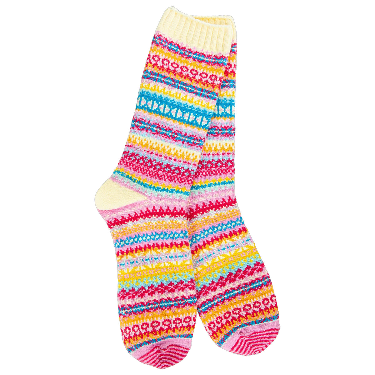 WORLDS SOFTEST NORDIC CREW SOCKS WHIMSY - WOMENS