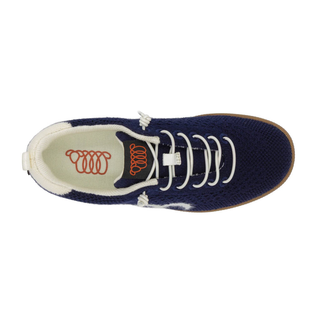 WOOLLOOMOOLOO ENGADINE BUNGEE SNEAKERS NAVY - WOMENS