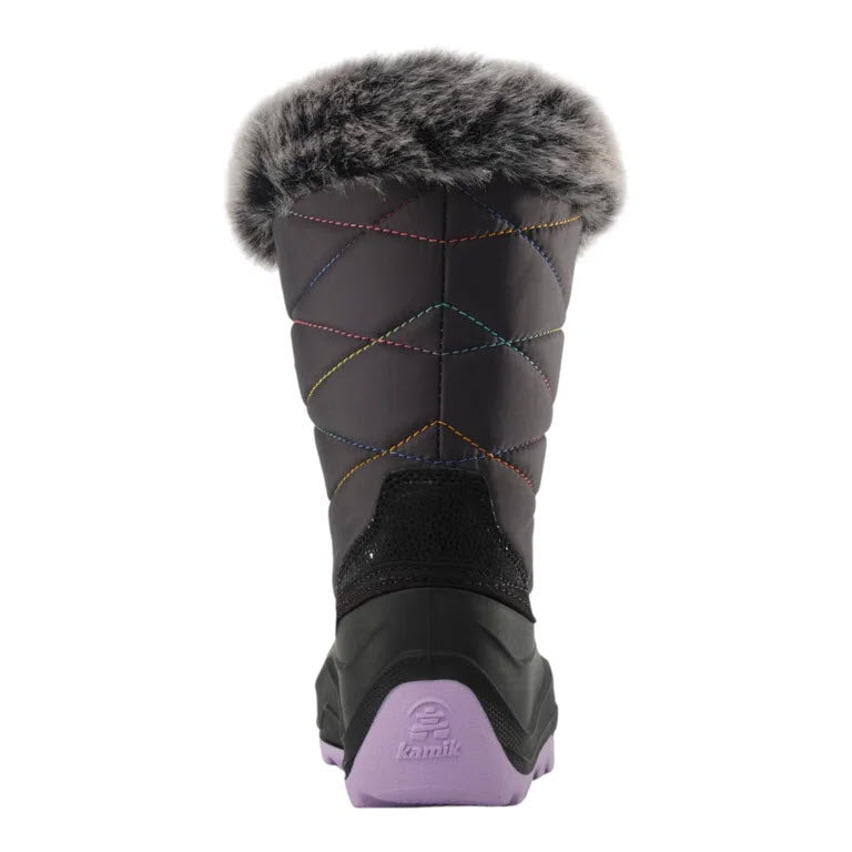 KAMIK YOUTH SNOWANGEL INSULATED WTPF CHARCOAL PURPLE - KIDS