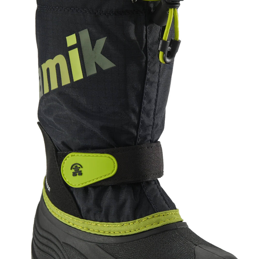 KAMIK WATERBUG 5 YOUTH BLACK GREEN - KID