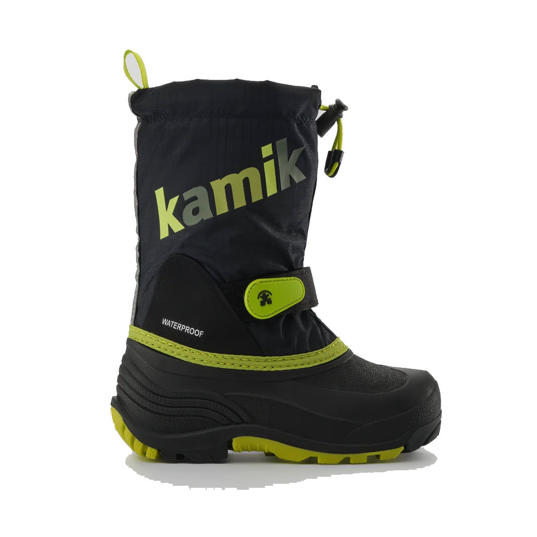 KAMIK WATERBUG 5 YOUTH BLACK GREEN - KID