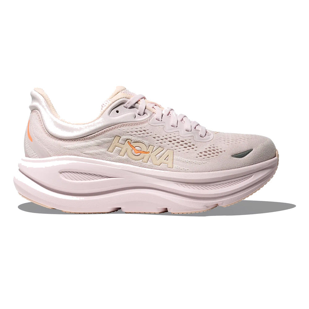 HOKA BONDI 9 LILAC CREAM/TANGERINE GLOW - WOMENS