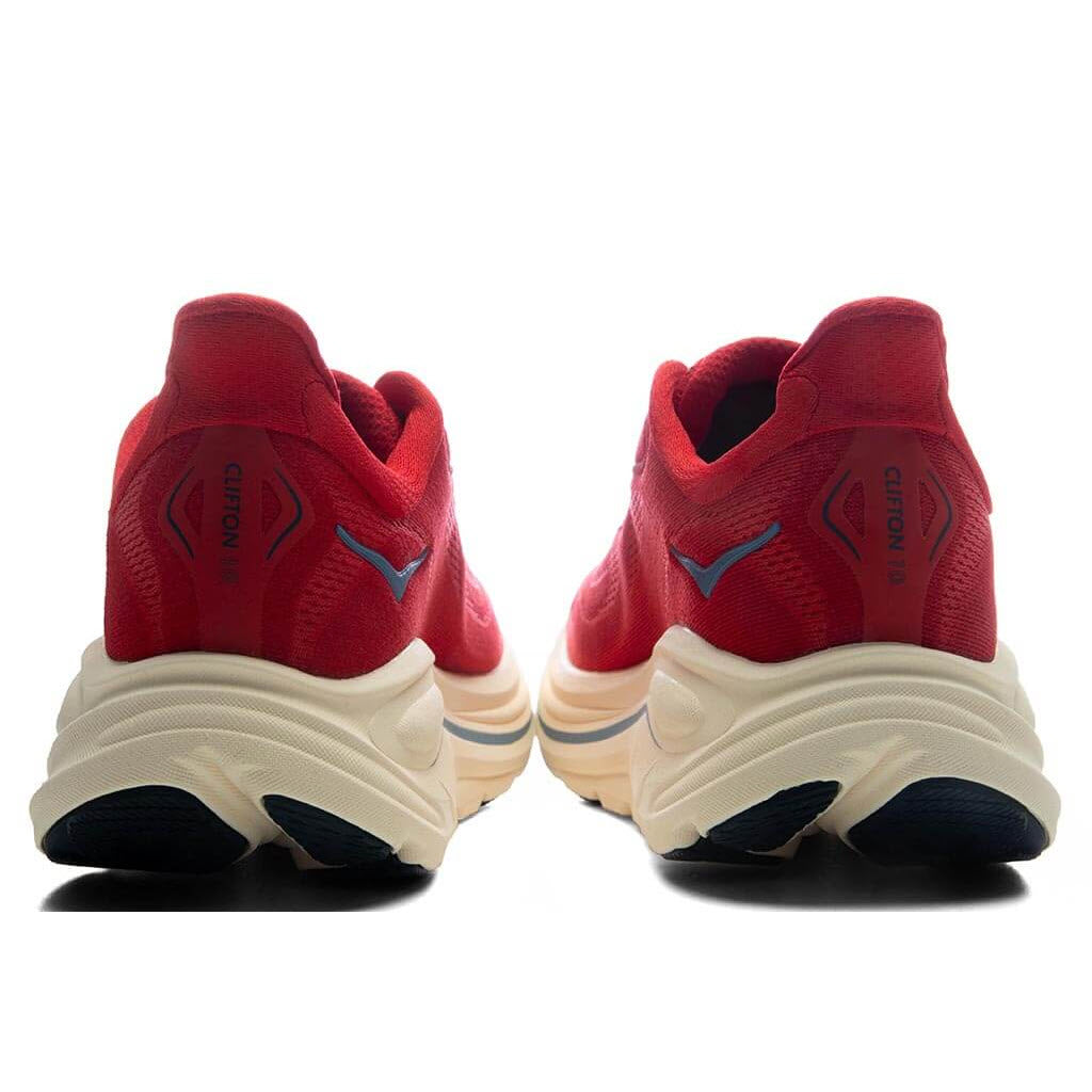 HOKA CLIFTON 10 VERMILLION/VARSITY NAVY - MENS