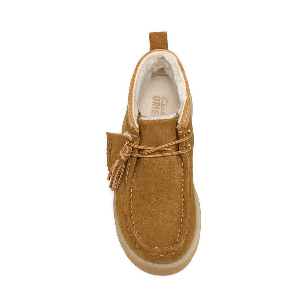 CLARKS MEARE WALLABY MID LINED BROWN - WOMENS