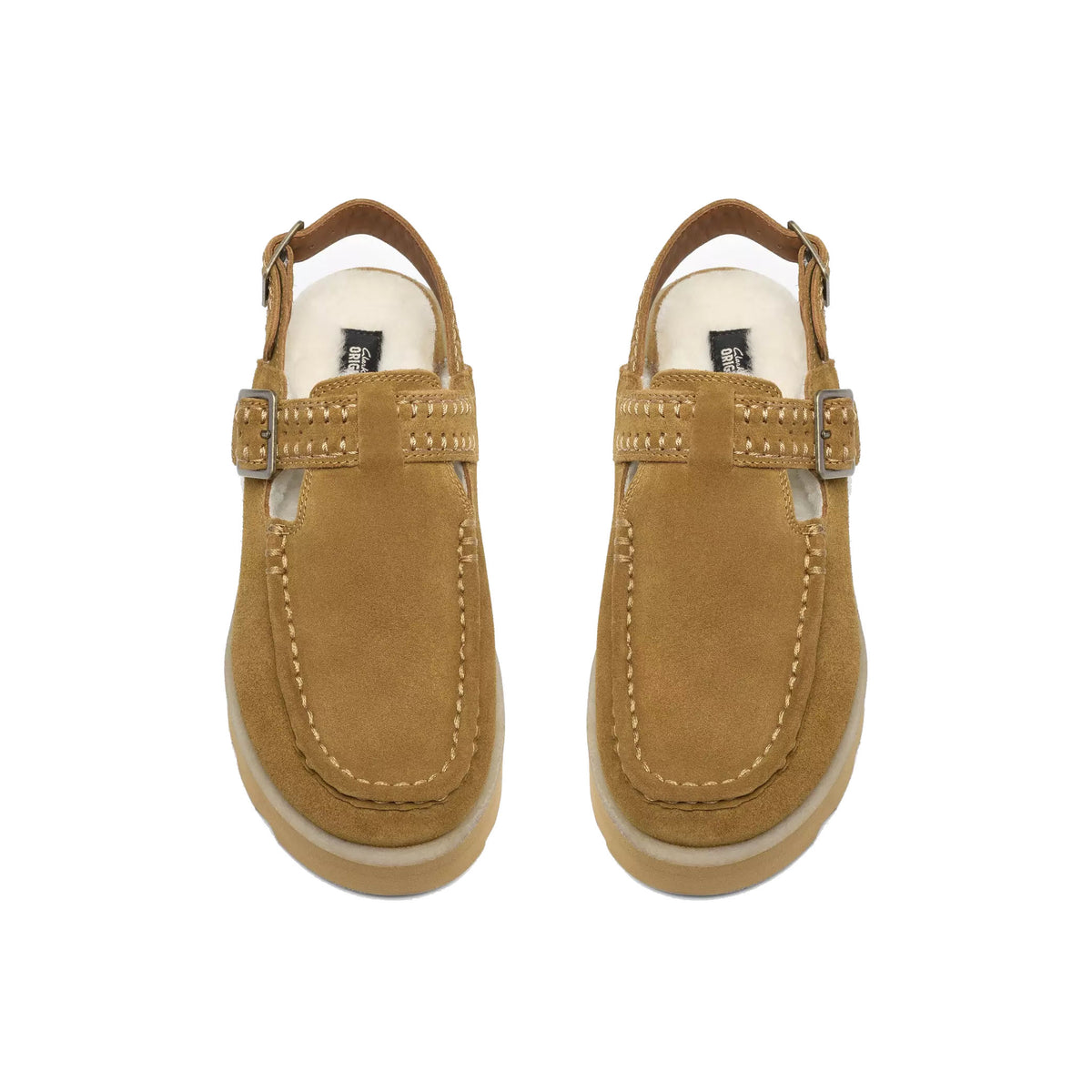CLARKS MEARE EASY MID LINED CLOG BROWN - WOMENS