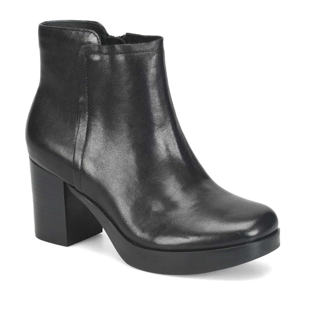 SOFFT KENDALL STACKED HEEL BOOT BLACK - WOMENS