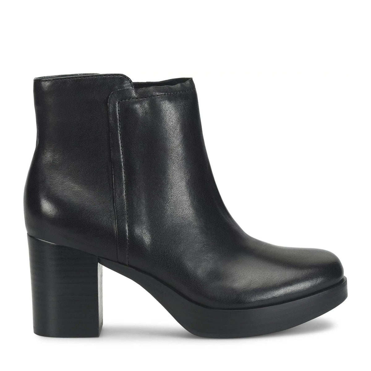 SOFFT KENDALL STACKED HEEL BOOT BLACK - WOMENS
