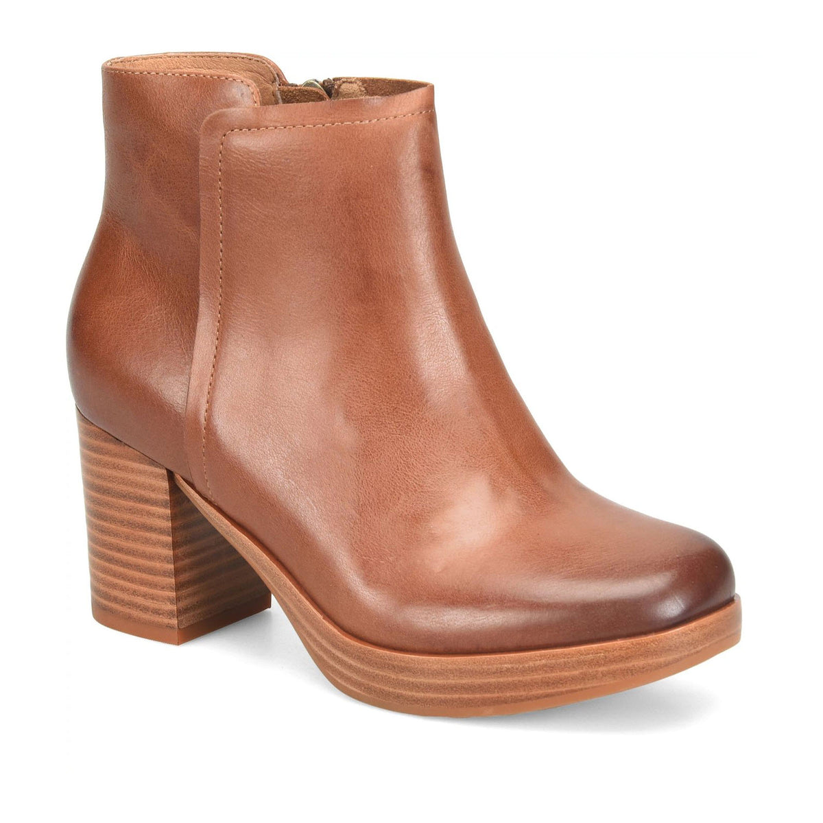 SOFFT KENDALL STACKED HEEL BOOT LUGGAGE - WOMENS