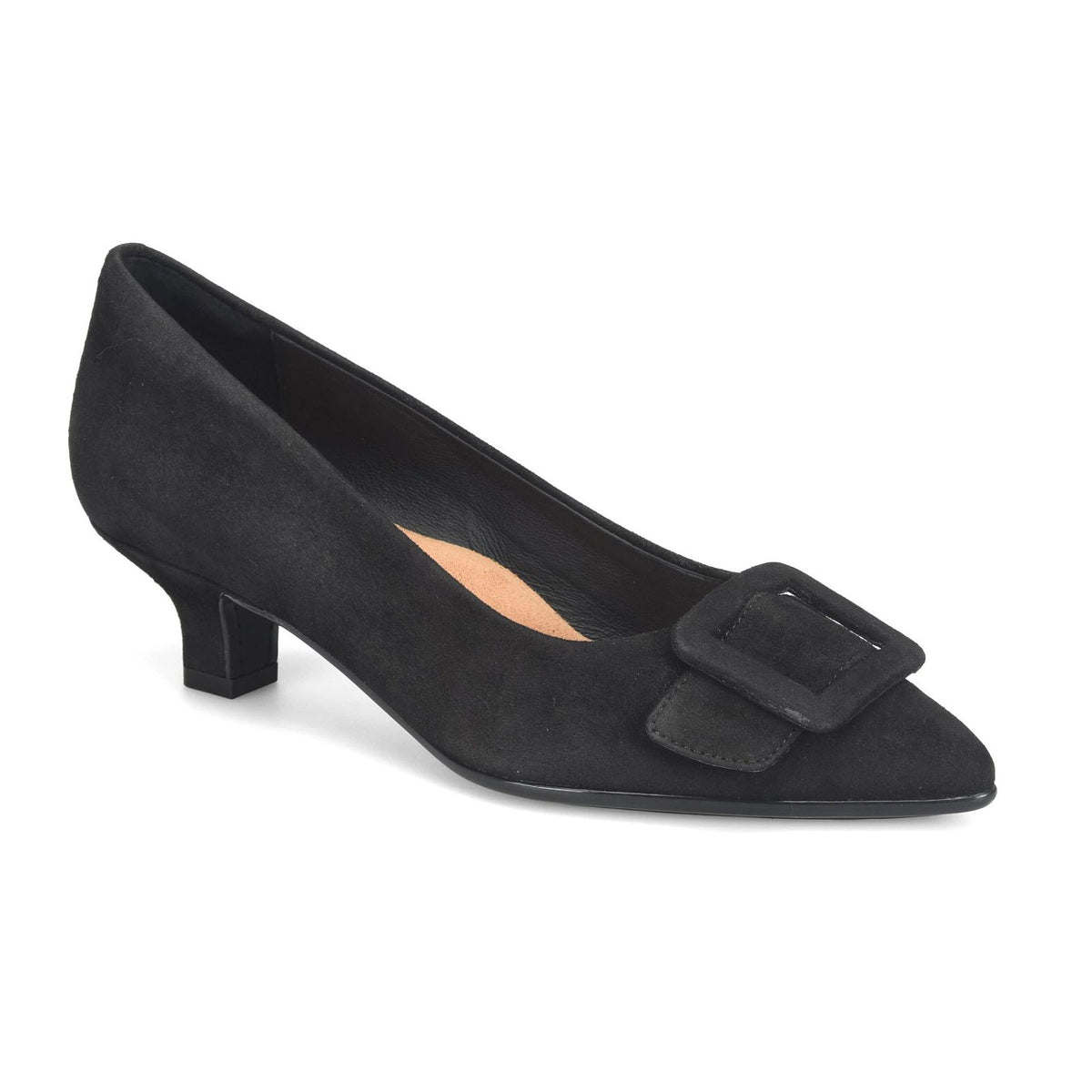 SOFFT SADIE HEEL SUEDE BLACK - WOMENS