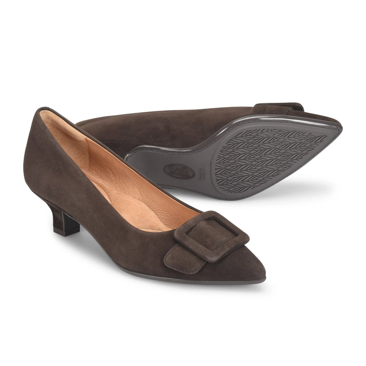 SOFFT SADIE HEEL SUEDE CHOCOLATE - WOMENS