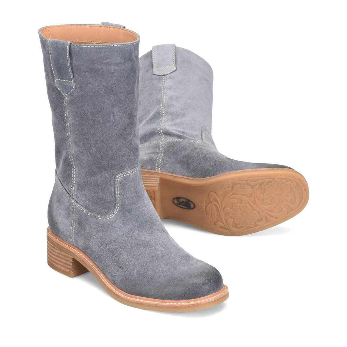 SOFFT TABITHA MID BOOT SUEDE WASHED INDIGO - WOMENS