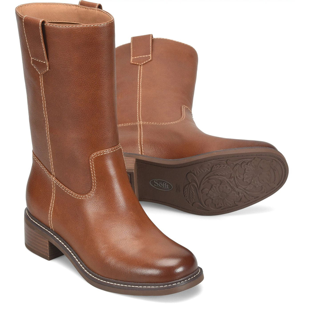 SOFFT TABITHA MID BOOT GOLDEN BROWN - WOMENS