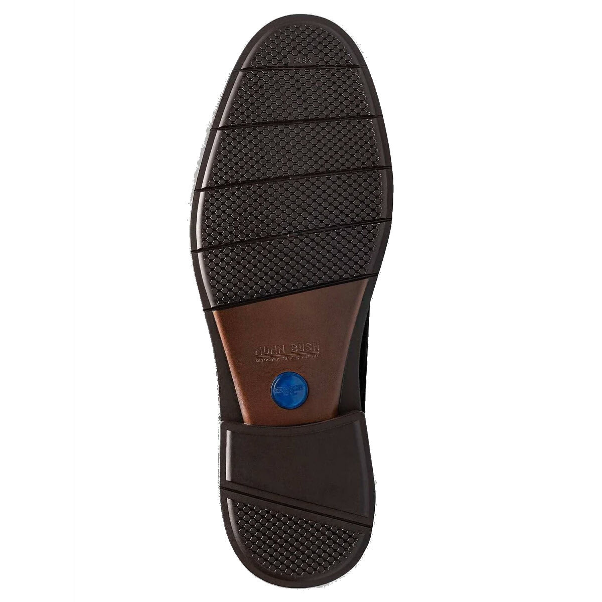 NUNN BUSH FITZ FLEX PLAIN TOE OXFORD BLACK - MENS