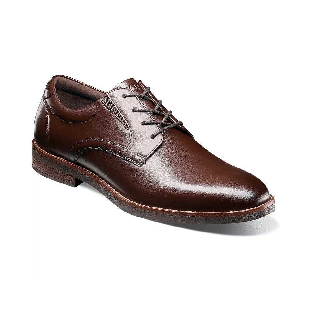 NUNN BUSH FITZ FLEX PLAIN TOE OXFORD BROWN - MENS