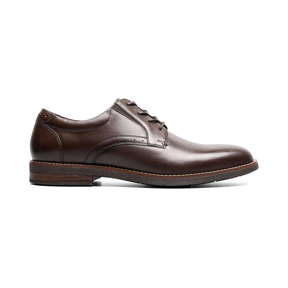 NUNN BUSH FITZ FLEX PLAIN TOE OXFORD BROWN - MENS