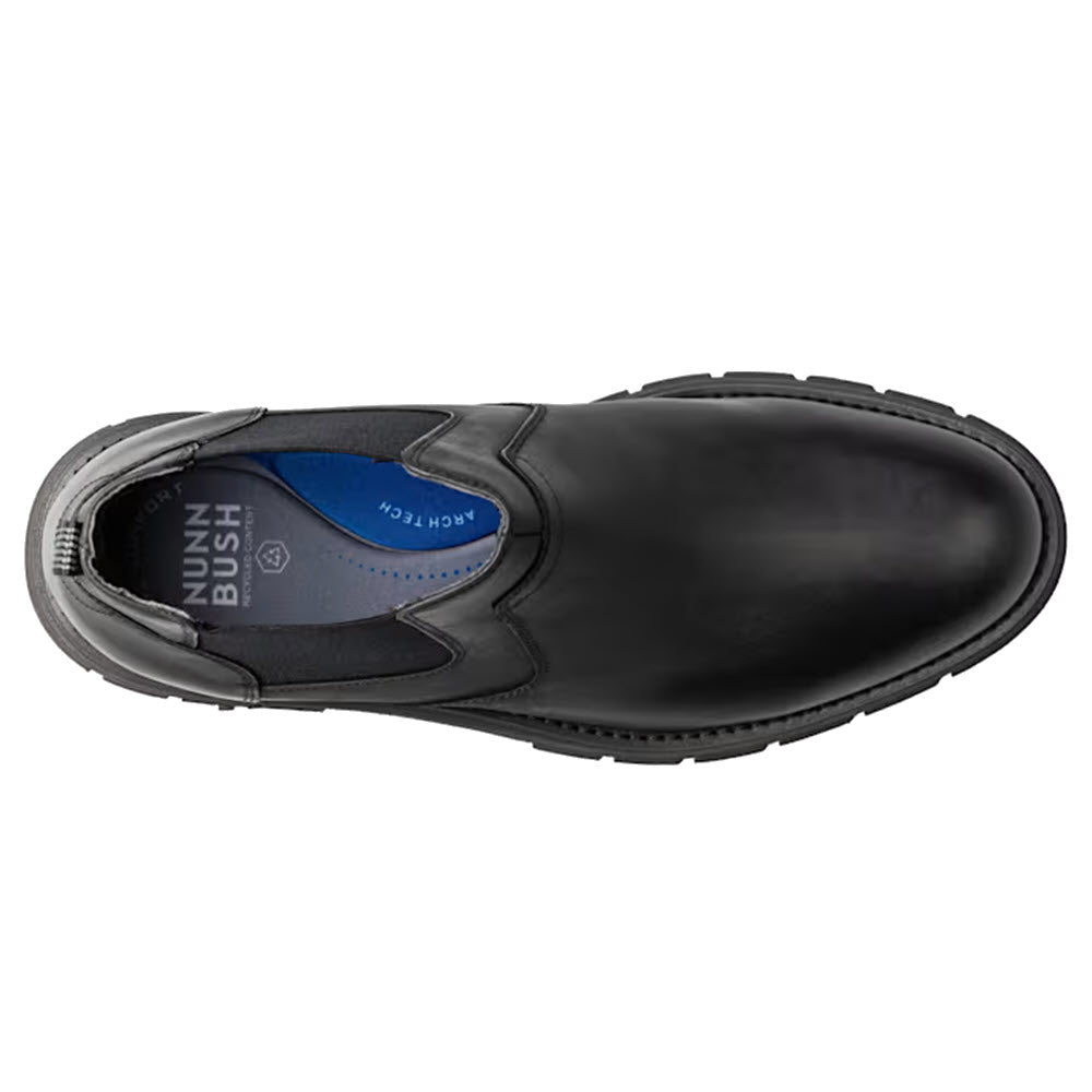 NUNN BUSH BRIGGS PLAIN TOE CHELSEA BLACK - MENS