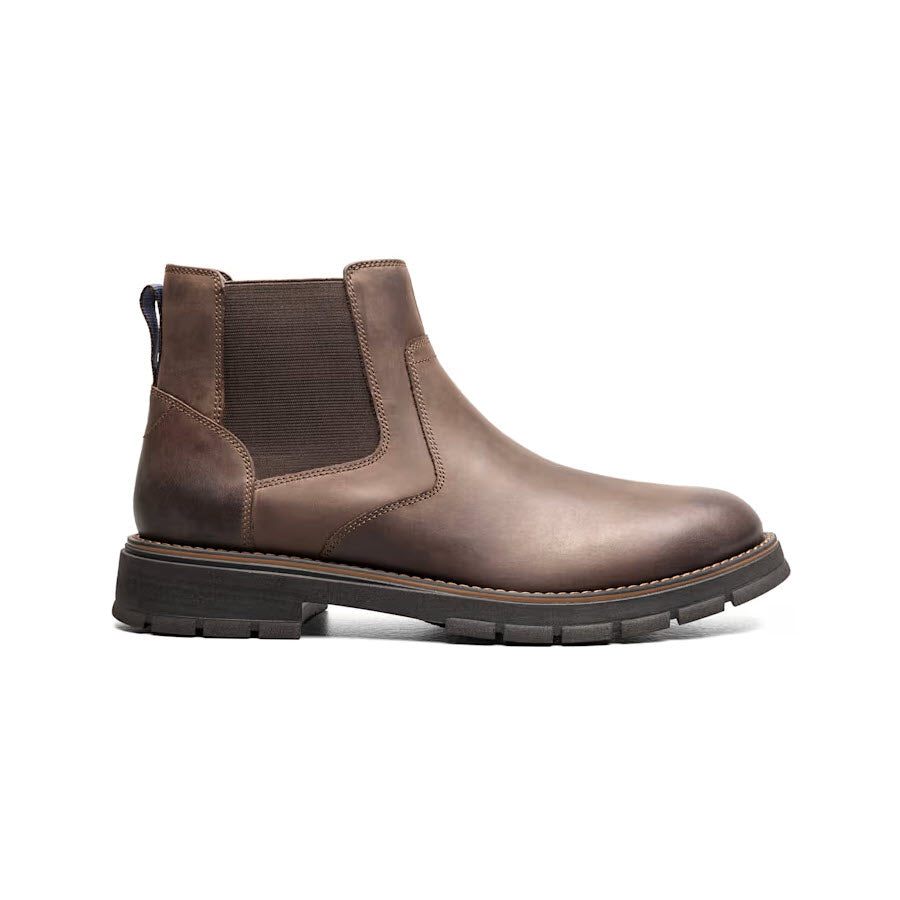 NUNN BUSH BRIGGS PLAIN TOE CHELSEA BROWN - MENS