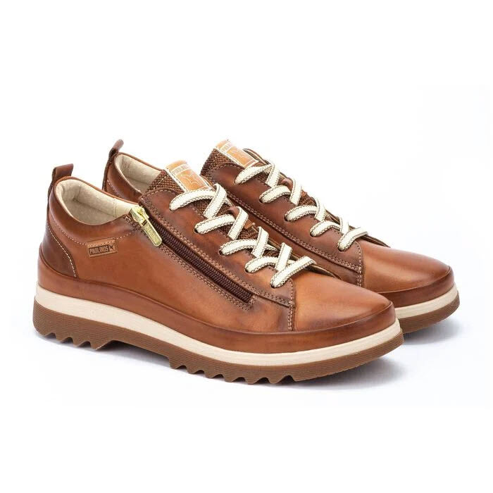 PIKOLINOS VIGO SIDE ZIP SNEAKER BRANDY - WOMENS