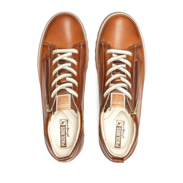 PIKOLINOS VIGO SIDE ZIP SNEAKER BRANDY - WOMENS