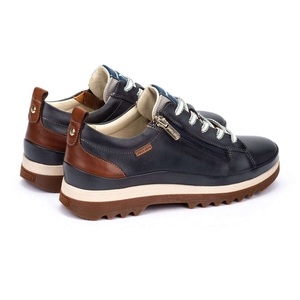 PIKOLINOS VIGO SIDE ZIP SNEAKER OCEAN - WOMENS