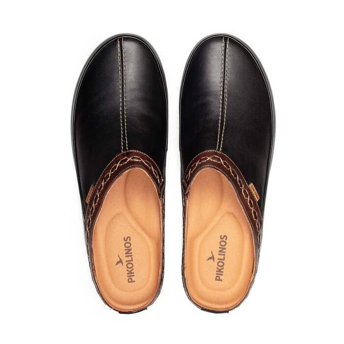 PIKOLINOS SORT OPEN BACK HEELED CLOG BLACK - WOMENS