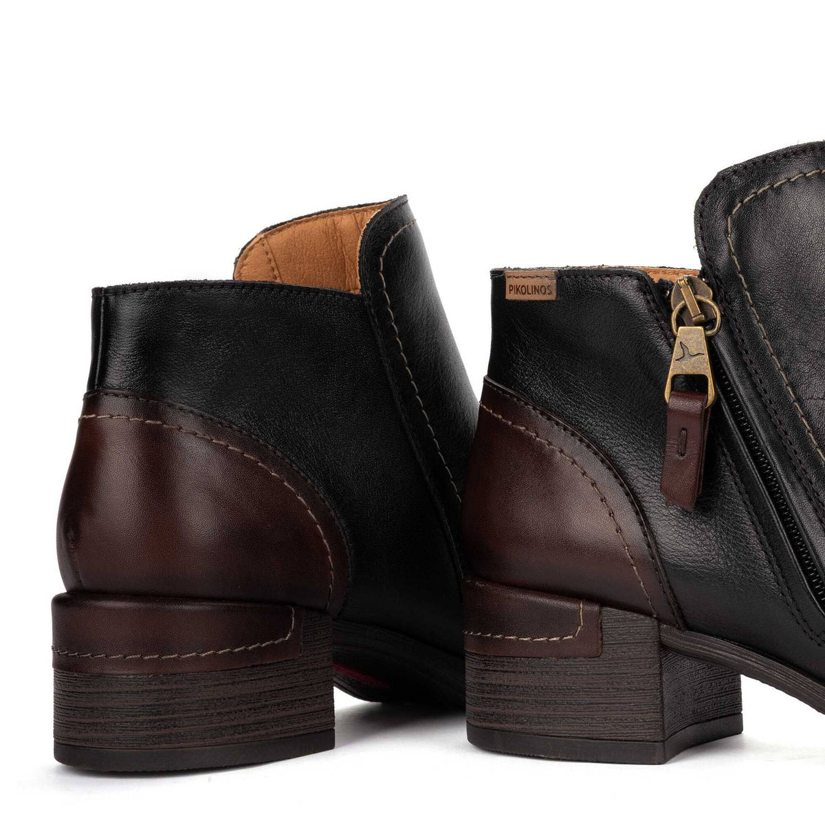 PIKOLINOS MALAGA SIDE ZIP BOOT BLACK - WOMENS