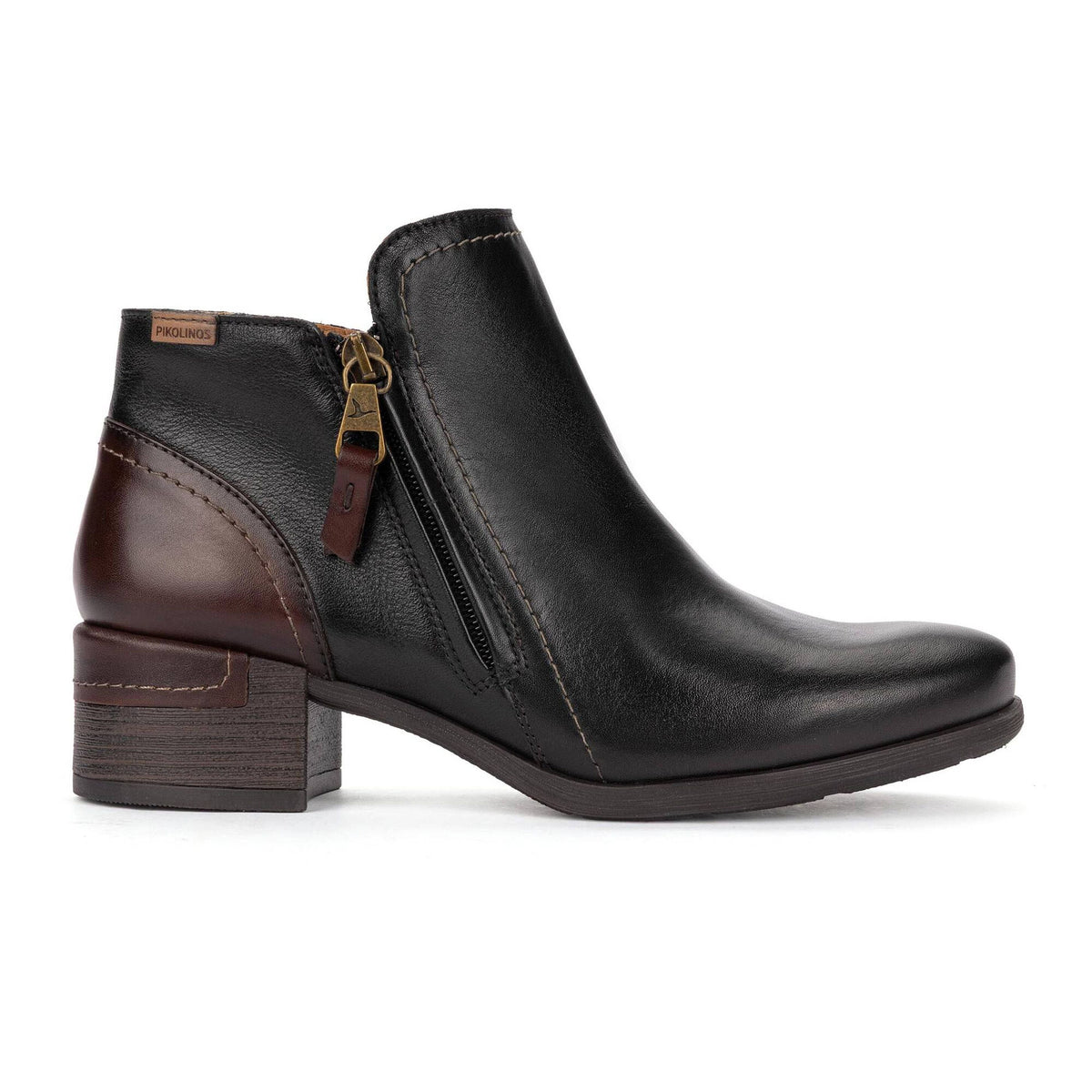PIKOLINOS MALAGA SIDE ZIP BOOT BLACK - WOMENS