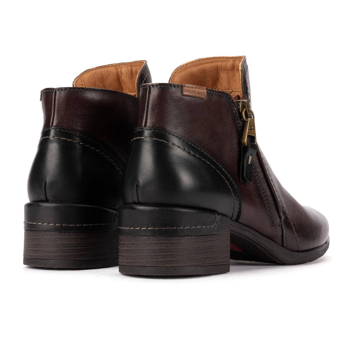 PIKOLINOS MALAGA SIDE ZIP BOOT CAOBA - WOMENS