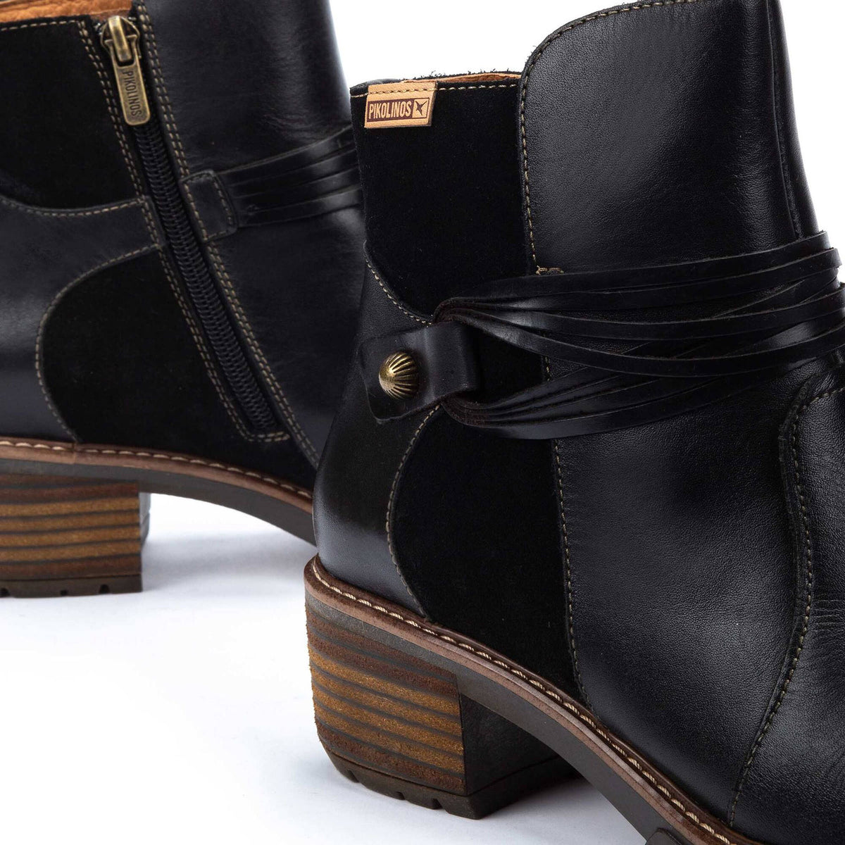 PIKOLINOS SAN SEBATIAN SIDE ZIP BOOT BLACK - WOMENS