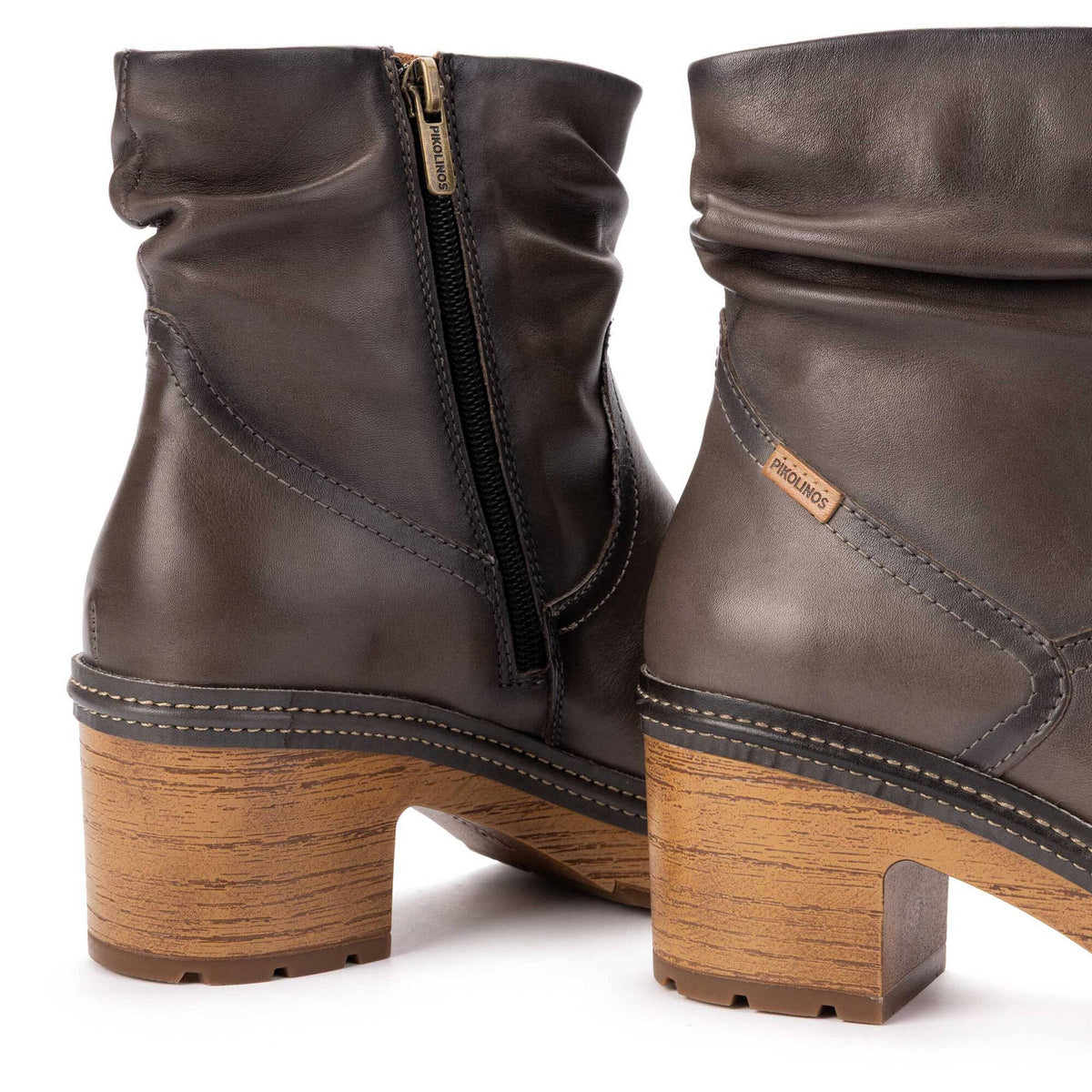 PIKOLINOS SORT SCRUNCH TOP LEATHER BOOT CENZIA - WOMENS