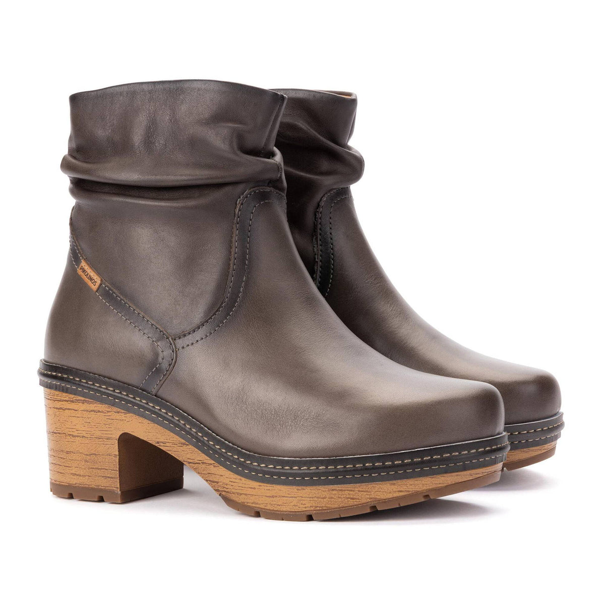 PIKOLINOS SORT SCRUNCH TOP LEATHER BOOT CENZIA - WOMENS