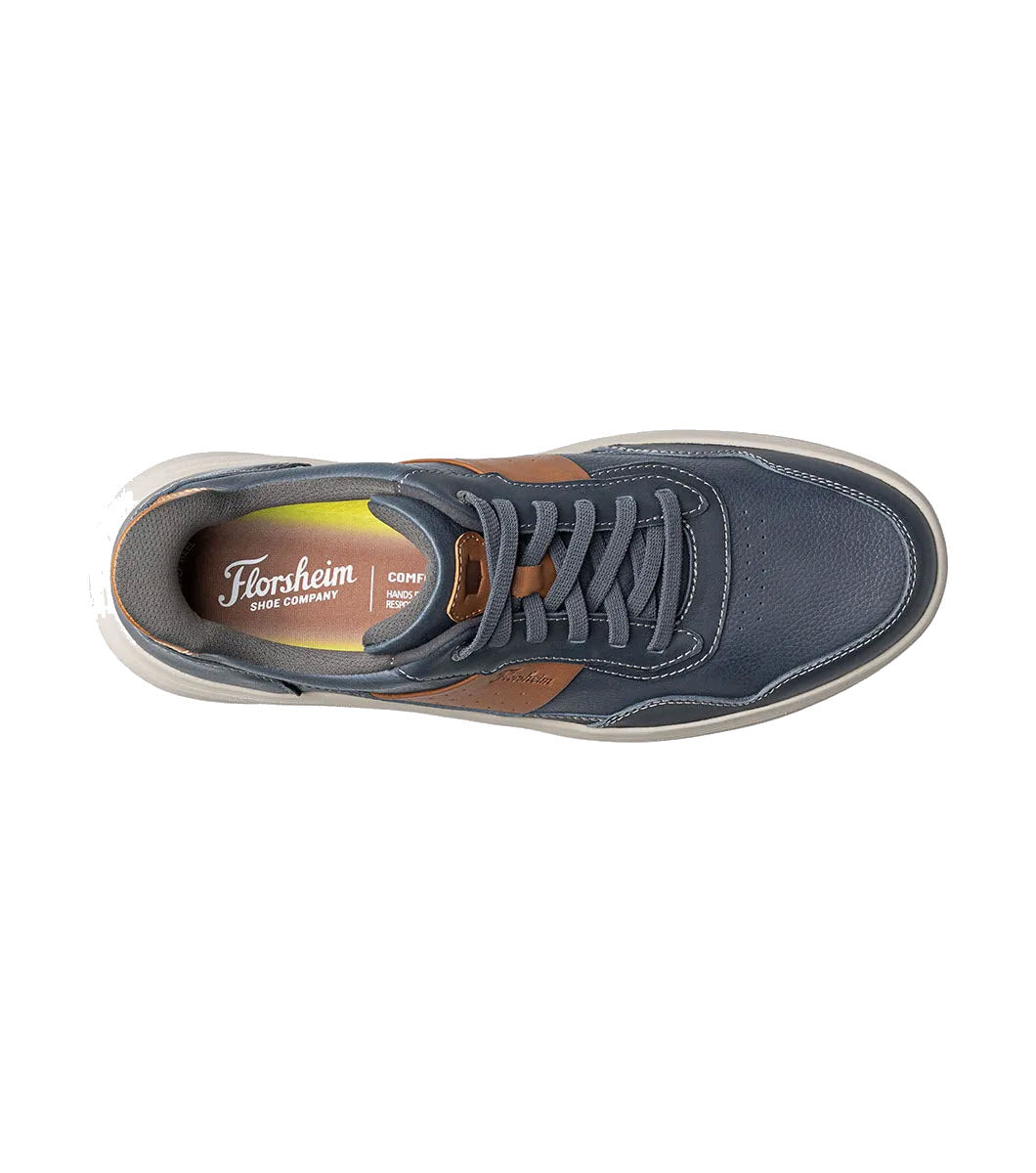 FLORSHEIM CROSSTOUR CASUAL LACE UP HANDS FREE NAVY COGNAC - MENS