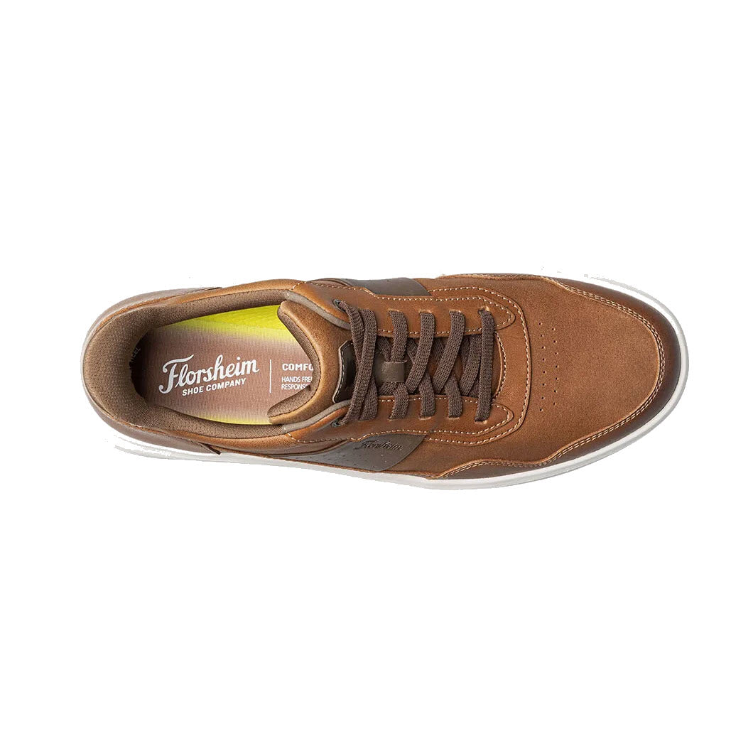 FLORSHEIM CROSSTOUR CASUAL LACE UP HANDS FREE COGNAC BROWN - MENS