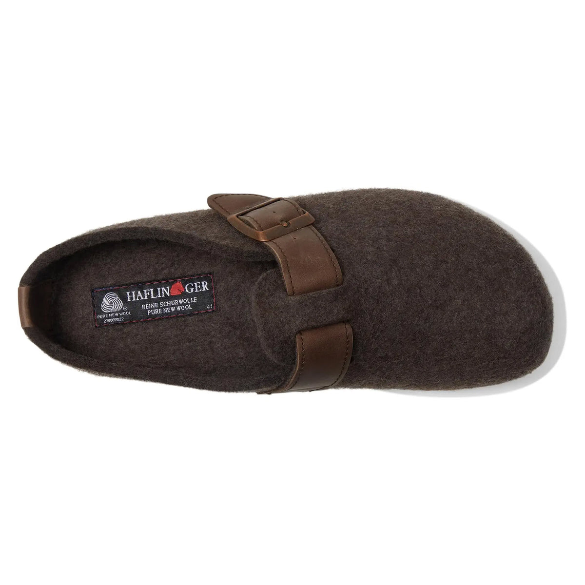 HAFLINGER SHARON BUCKLE CLOG CHOCOLATE - WOMENS