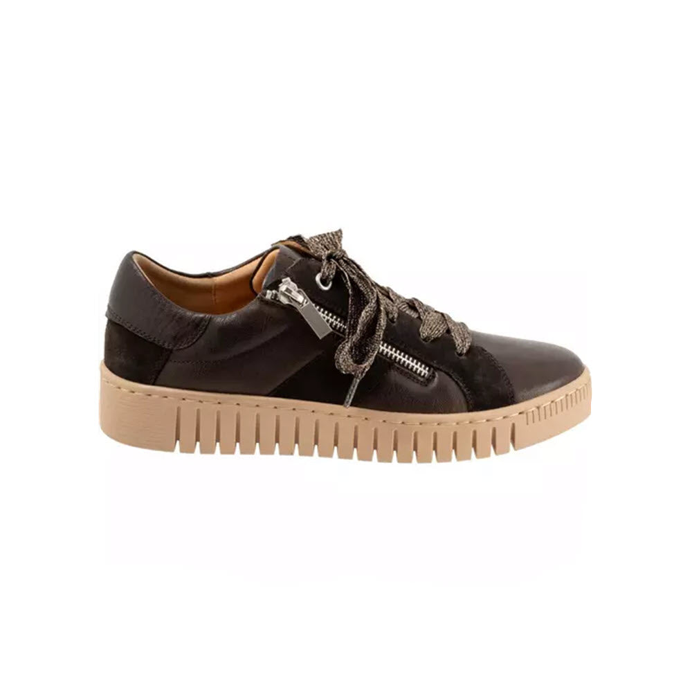 EOS TINAH SIDE ZIP SNEAKER BIG BOW BLACK MULTI - WOMENS
