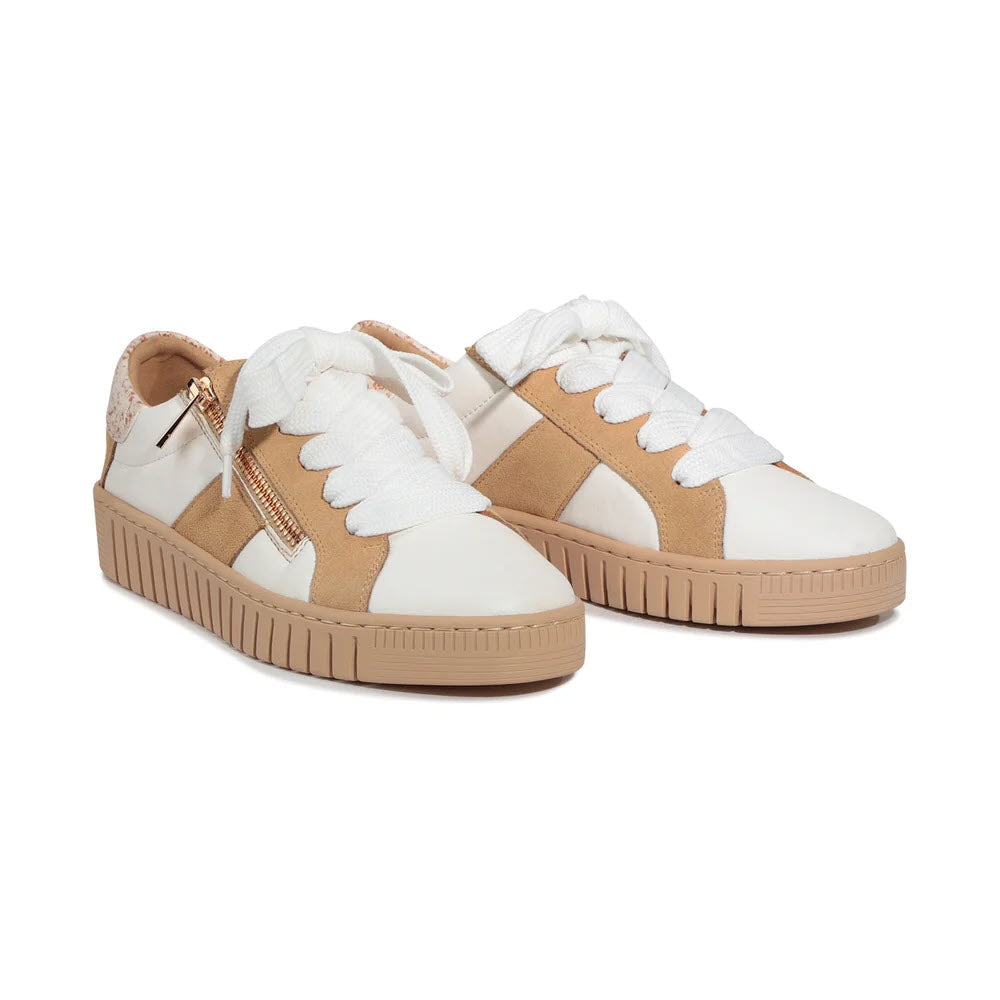 EOS TINAH SIDE ZIP SNEAKER BIG BOW WHITE MULTI - WOMENS