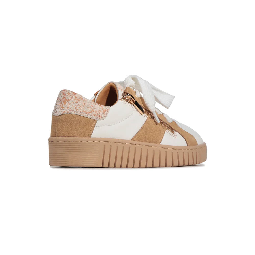 EOS TINAH SIDE ZIP SNEAKER BIG BOW WHITE MULTI - WOMENS